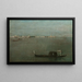 Le gondole grigie sul laguna - Francesco Guardi — quadro incorniciato alla parete