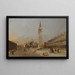 La Piazza San Marco con la basilica e il campanile - Francesco Guardi — quadro incorniciato alla parete