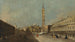 Venezia Vista di Piazza San Marco verso est verso la basilica - Francesco Guardi — vista dell’opera