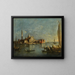 Venezia, vista di San Giorgio Maggiore - Francesco Guardi — quadro incorniciato alla parete