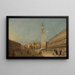 Venezia Piazza San Marco con la basilica e il campanile - Francesco Guardi — quadro incorniciato alla parete