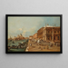 Venezia, il Molo con la Libreria, la Punta della Dogana e Santa Maria della Salute - Francesco Guardi — quadro incorniciato alla parete