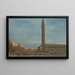 Venezia, la Piazzetta San Marco con il festival del Giovedì Grasso - Francesco Guardi — quadro incorniciato alla parete