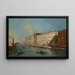 Venezia, il Rio dei Mendicanti verso nord con la chiesa di San Lazzaro dei Mendicanti - Francesco Guardi — quadro incorniciato alla parete
