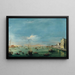 Vista del canale della Giudecca e delle Zattere - Francesco Guardi — quadro incorniciato alla parete
