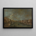 Vista del Gran Canal dal Ponte di Rialto - Francesco Guardi — quadro incorniciato alla parete