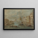 Vista sul ponte di Rialto a Venezia - Francesco Guardi — quadro incorniciato alla parete