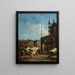 Vista di Piazza San Marco a Venezia - Francesco Guardi — quadro incorniciato alla parete