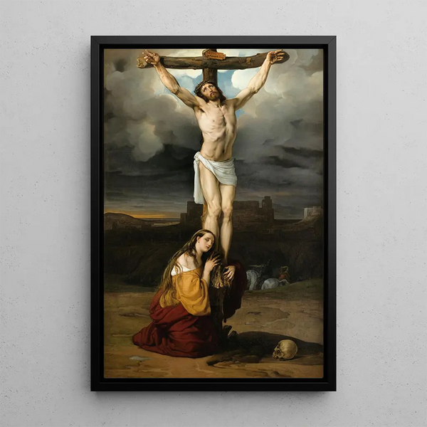 Francesco Hayez - Penitent Magdalene at the foot of the cross.webp