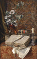 Nature morte avec livres anciens - Francesco Malacrea — vista dell’opera