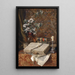 Nature morte avec livres anciens - Francesco Malacrea — quadro incorniciato alla parete