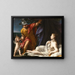 Venere e Marte con Cupido - Francesco Mancini — quadro incorniciato alla parete
