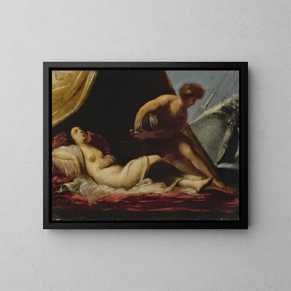 Teseo che abbandona Arianna - Francesco Montelatici — quadro incorniciato alla parete