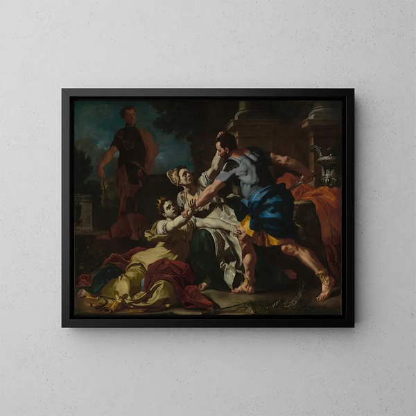 Morto di Messalina - Francesco Solimena — quadro incorniciato alla parete