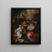 La Nascita della Vergine - Francesco Solimena — quadro incorniciato alla parete