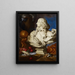 Natura morta allegorica con il busto di Francesco I d'Este di Bernini - Francesco Stringa — quadro incorniciato alla parete