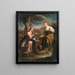 Il Cristo e la Samaritana al pozzo - Francesco Trevisani — quadro incorniciato alla parete