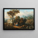 Paesaggio con il riposo durante la fuga in Egitto - Francesco Zuccarelli — quadro incorniciato alla parete