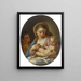 La Vierge à l'Enfant avec le petit saint Jean-Baptiste - Francesco de Mura — quadro incorniciato alla parete