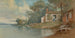 Cottage al lago - Francis Augustus Silva — vista dell’opera