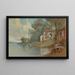 Cottage al lago - Francis Augustus Silva — quadro incorniciato alla parete