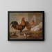 Polli e galli domestici - Francis Barlow — quadro incorniciato alla parete