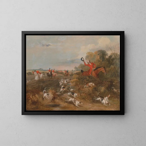 Sala degli Esami con Cani - Francis Calcraft Turner — quadro incorniciato alla parete