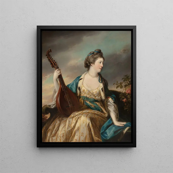 Ritratto di Alice, contessa di Shipbrook - Francis Cotes — quadro incorniciato alla parete