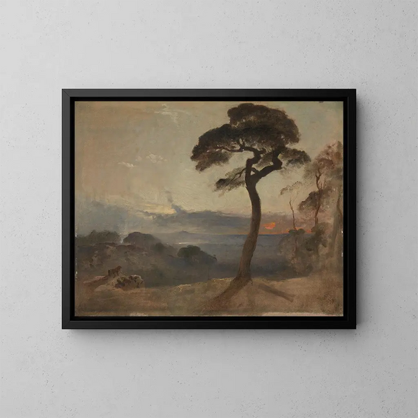 Tramonto su Hampstead Heath - Francis Danby — quadro incorniciato alla parete