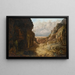 Agar e Ismaël in un paesaggio roccioso lontano - Francis Gold — quadro incorniciato alla parete