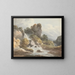 Cascata d'acqua - Francis Nicholson — quadro incorniciato alla parete