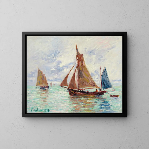 Bateaux de pêche - Francis Picabia — quadro incorniciato alla parete