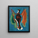 Ghiandaia blu - Francis Picabia — quadro incorniciato alla parete