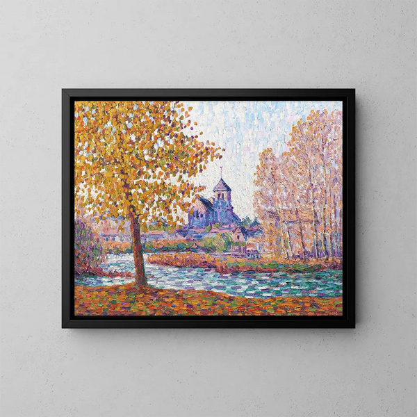 L'église de Montigny, effet d'automne - Francis Picabia — quadro incorniciato alla parete