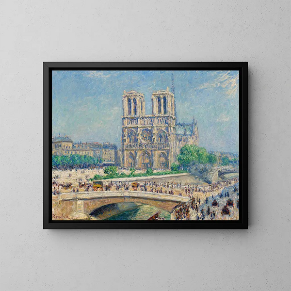 Notre-Dame sotto l'effetto del sole - Francis Picabia — quadro incorniciato alla parete
