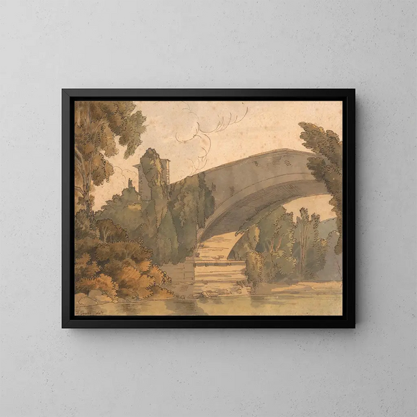 Un pont entre Florence et Bologne - Francis Towne — quadro incorniciato alla parete