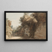 Vista vicino all'Arco Scuro in direzione della Villa Medici Roma - Francis Towne — quadro incorniciato alla parete