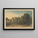 Château de Berry Pomeroy nel contea di Devon - Francis Towne — quadro incorniciato alla parete