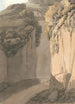 Entrée de la Grotte à Posillipo Naples - Francis Towne — vista dell’opera