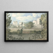 Case vicino a Plymouth - Francis Towne — quadro incorniciato alla parete
