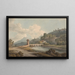 Ponte moderno a Narni - Francis Towne — quadro incorniciato alla parete
