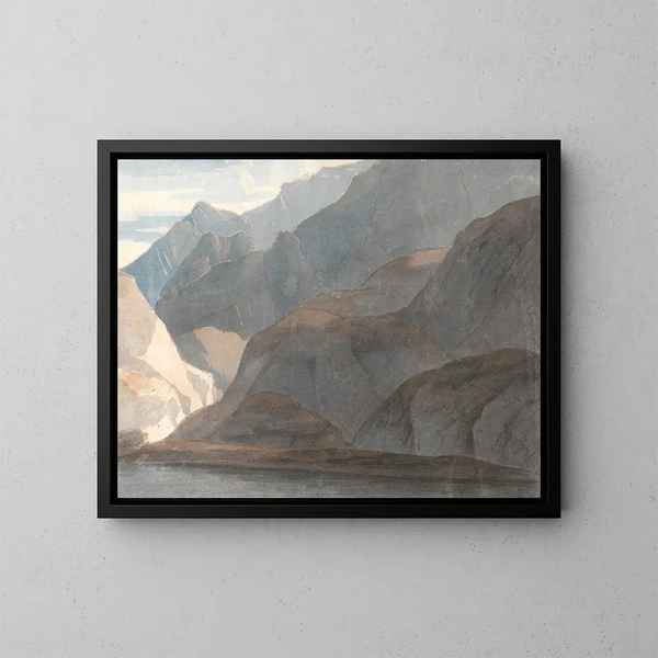 sul lago di Como - Francis Towne — quadro incorniciato alla parete
