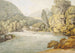 Scène di un fiume con montagne probabilmente Lake District - Francis Towne — vista dell’opera