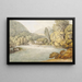 Scène di un fiume con montagne probabilmente Lake District - Francis Towne — quadro incorniciato alla parete