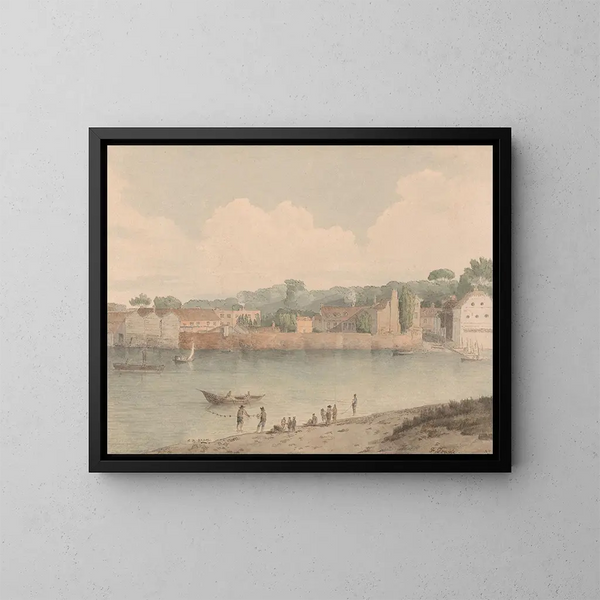 Scalinata di Vauxhall da Millbank, 5 luglio 1797 - Francis Towne — quadro incorniciato alla parete