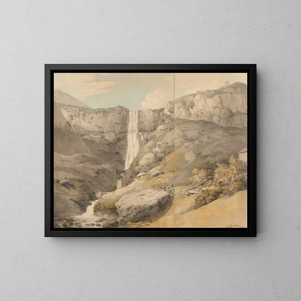 Vista del Rhydaer - Francis Towne — quadro incorniciato alla parete