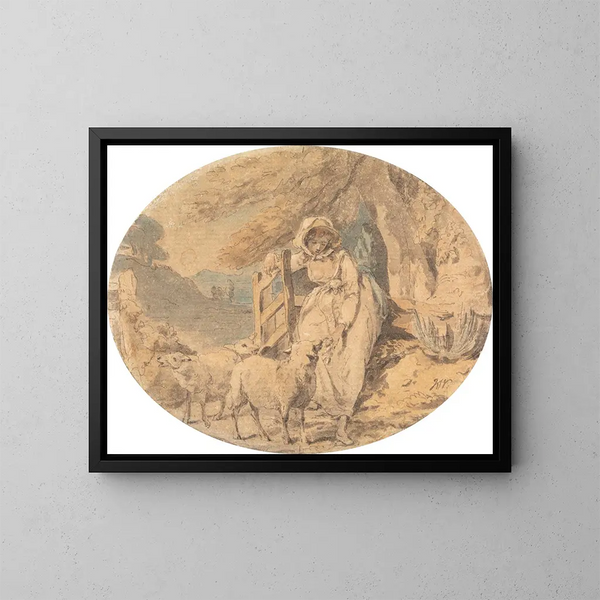 Adélaïde - Francis Wheatley — quadro incorniciato alla parete