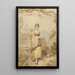 Jeune fille ramassant du bois - Francis Wheatley — quadro incorniciato alla parete