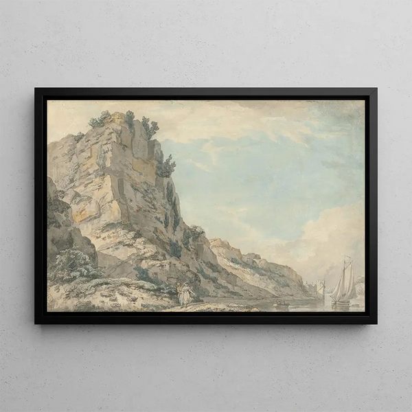 Francis Wheatley - St Vincents Rock Clifton Bristol with Hotwells Spring House in the Distance.webp