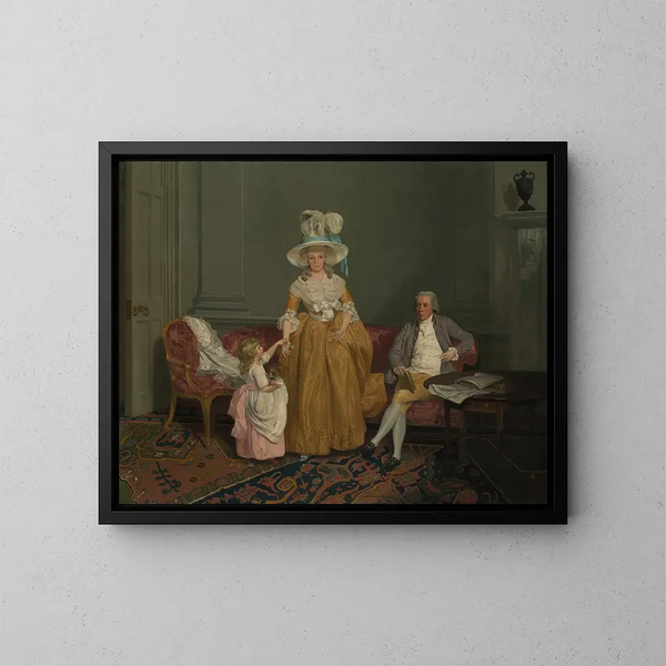 La famiglia Saithwaite - Francis Wheatley — quadro incorniciato alla parete
